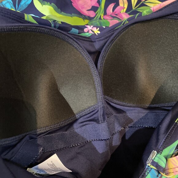 Lands’ End Women's Le Cami Swim Dress Tropical Floral Bathing Suit Size XS - Picture 11 of 12